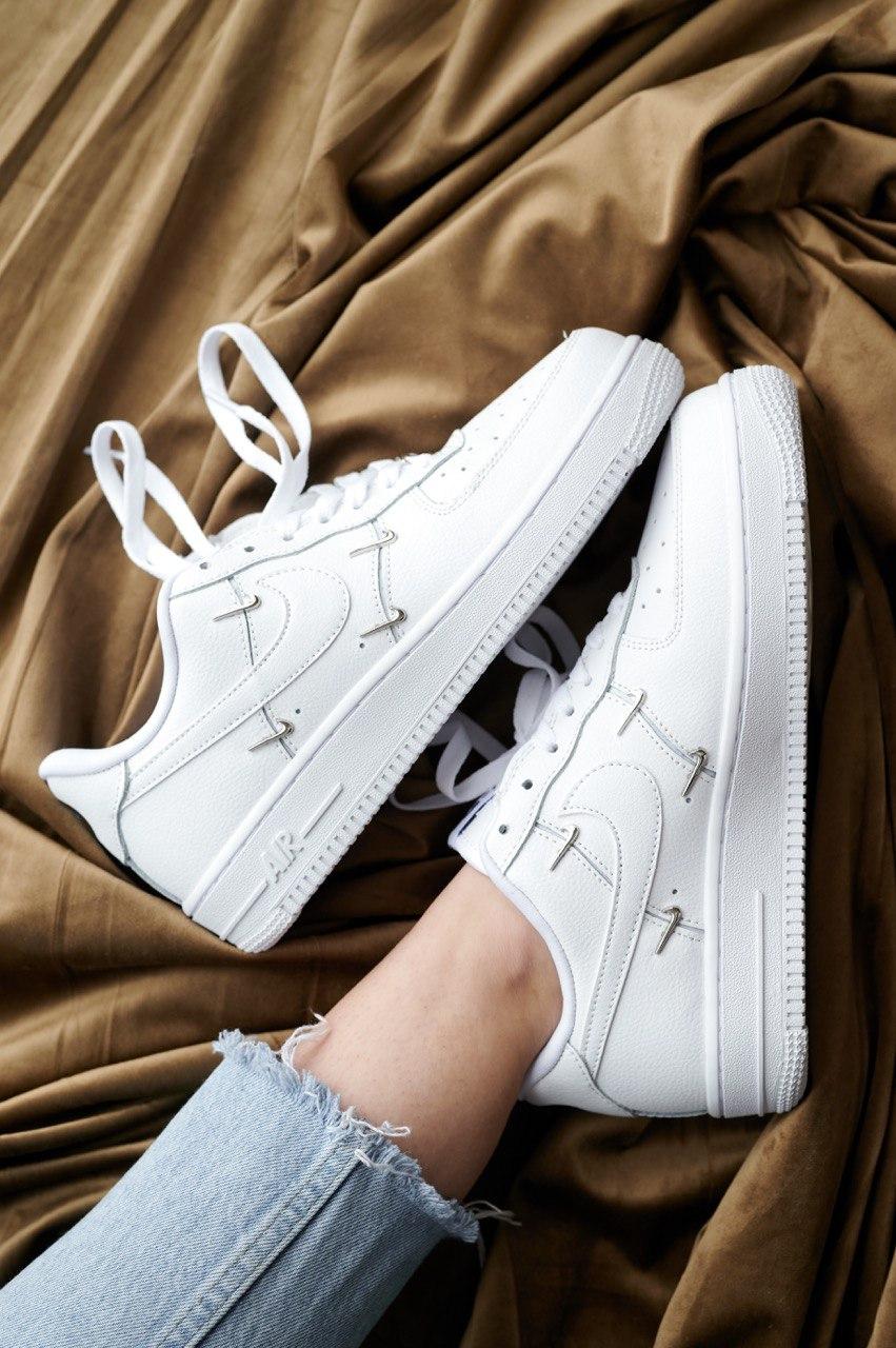 Nike Air Force 1 Metal Swoosh White