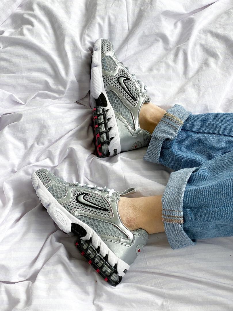 Nike X Stussy Air Zoom Spiridon Cage 2 Silver