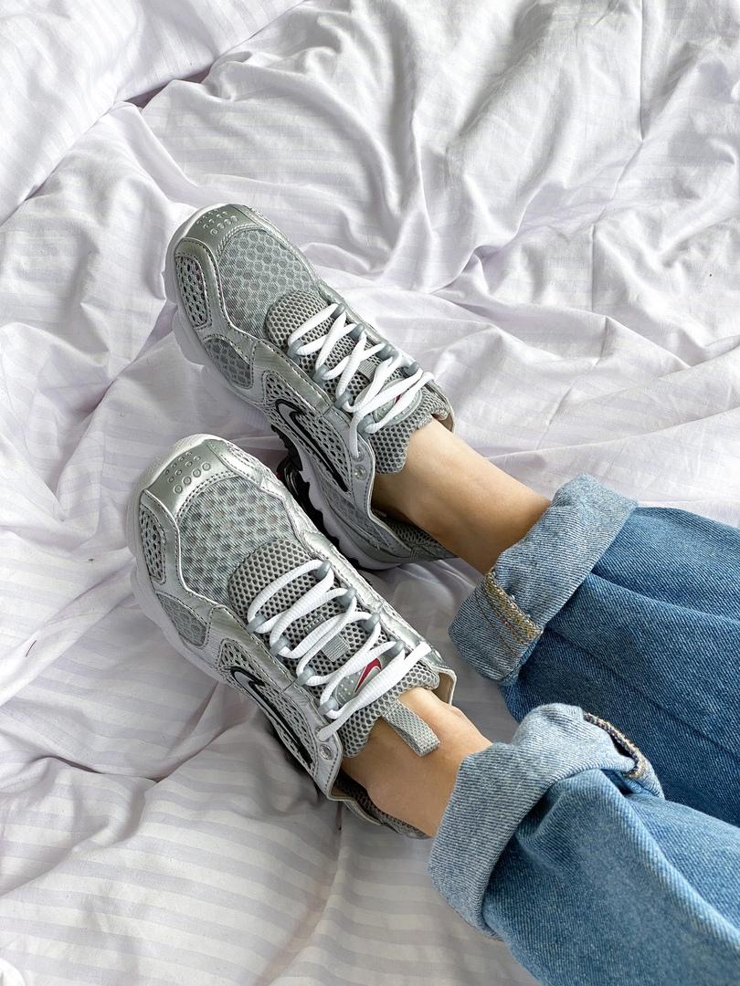 Nike X Stussy Air Zoom Spiridon Cage 2 Silver