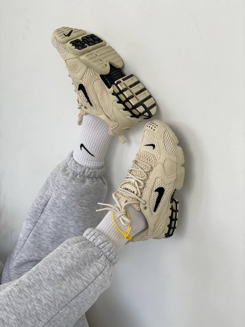 Nike X Stussy Air Zoom Spiridon Cage 2 Beige