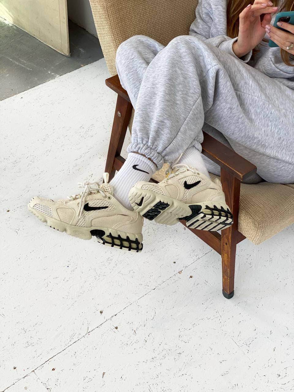 Nike X Stussy Air Zoom Spiridon Cage 2 Beige