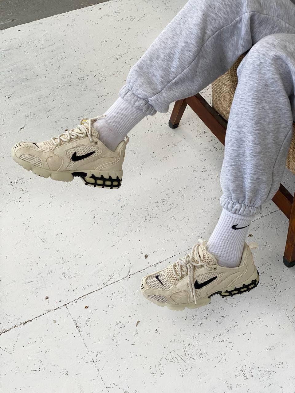 Nike X Stussy Air Zoom Spiridon Cage 2 Beige