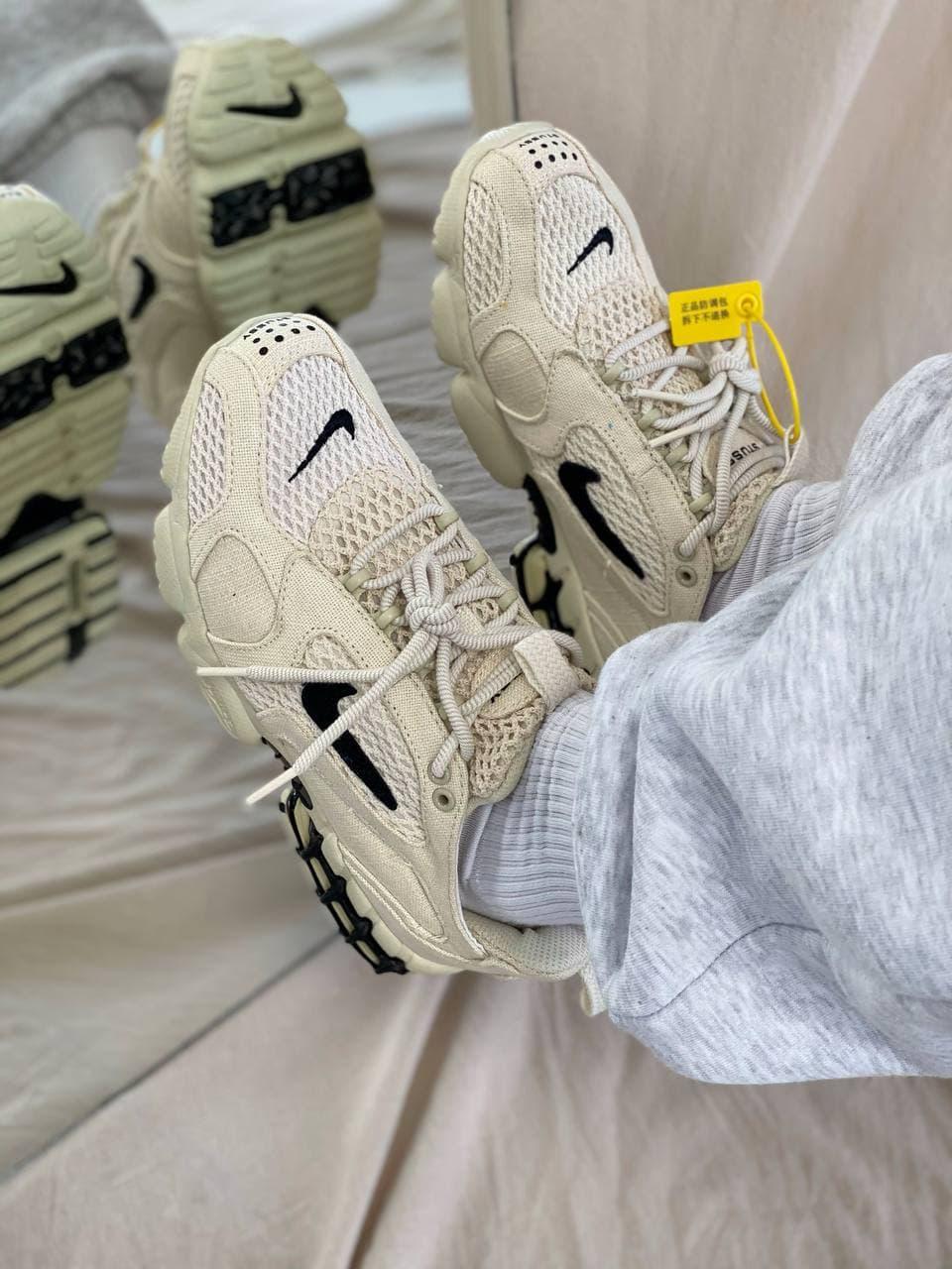 Nike X Stussy Air Zoom Spiridon Cage 2 Beige
