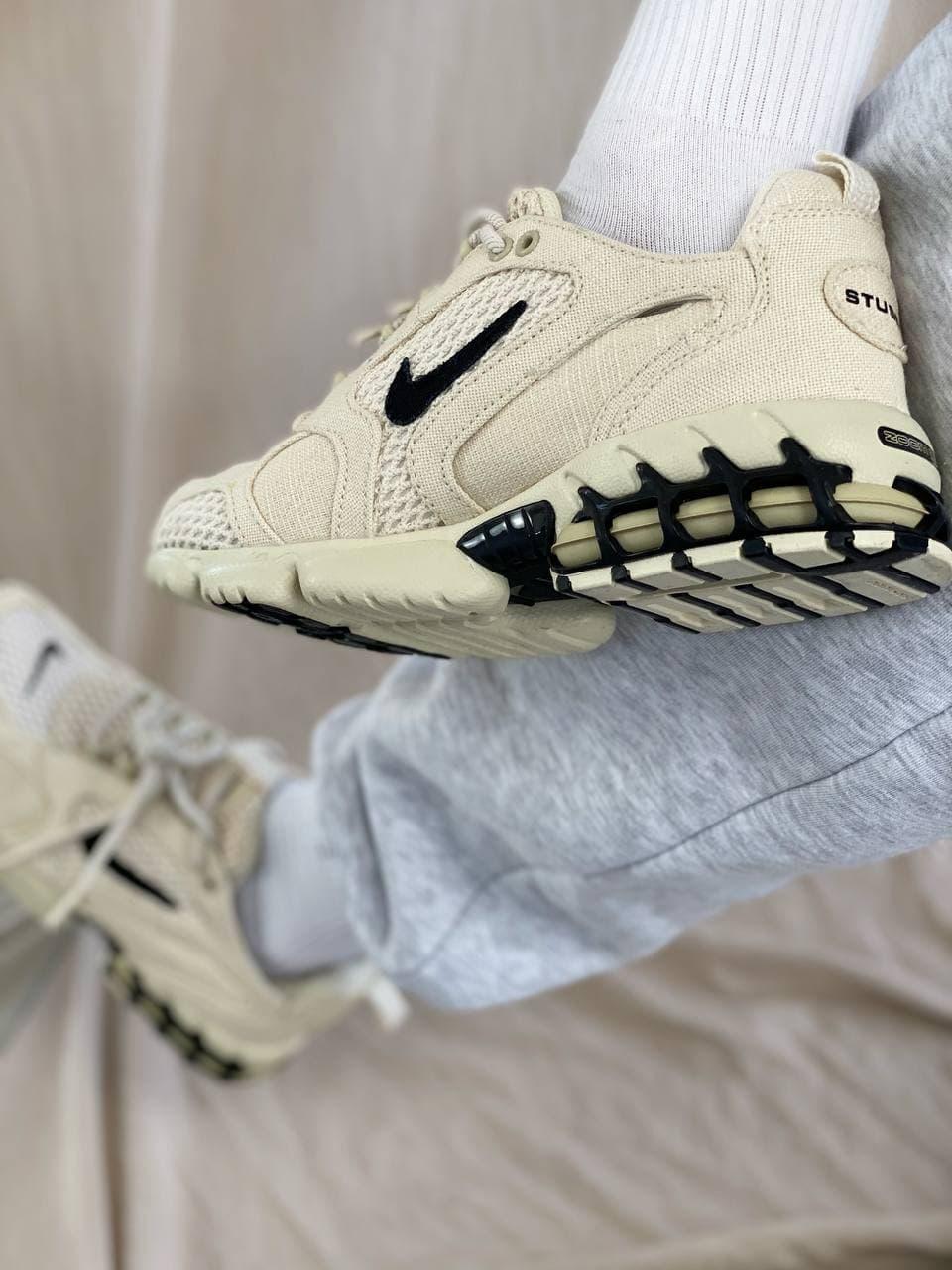 Nike X Stussy Air Zoom Spiridon Cage 2 Beige