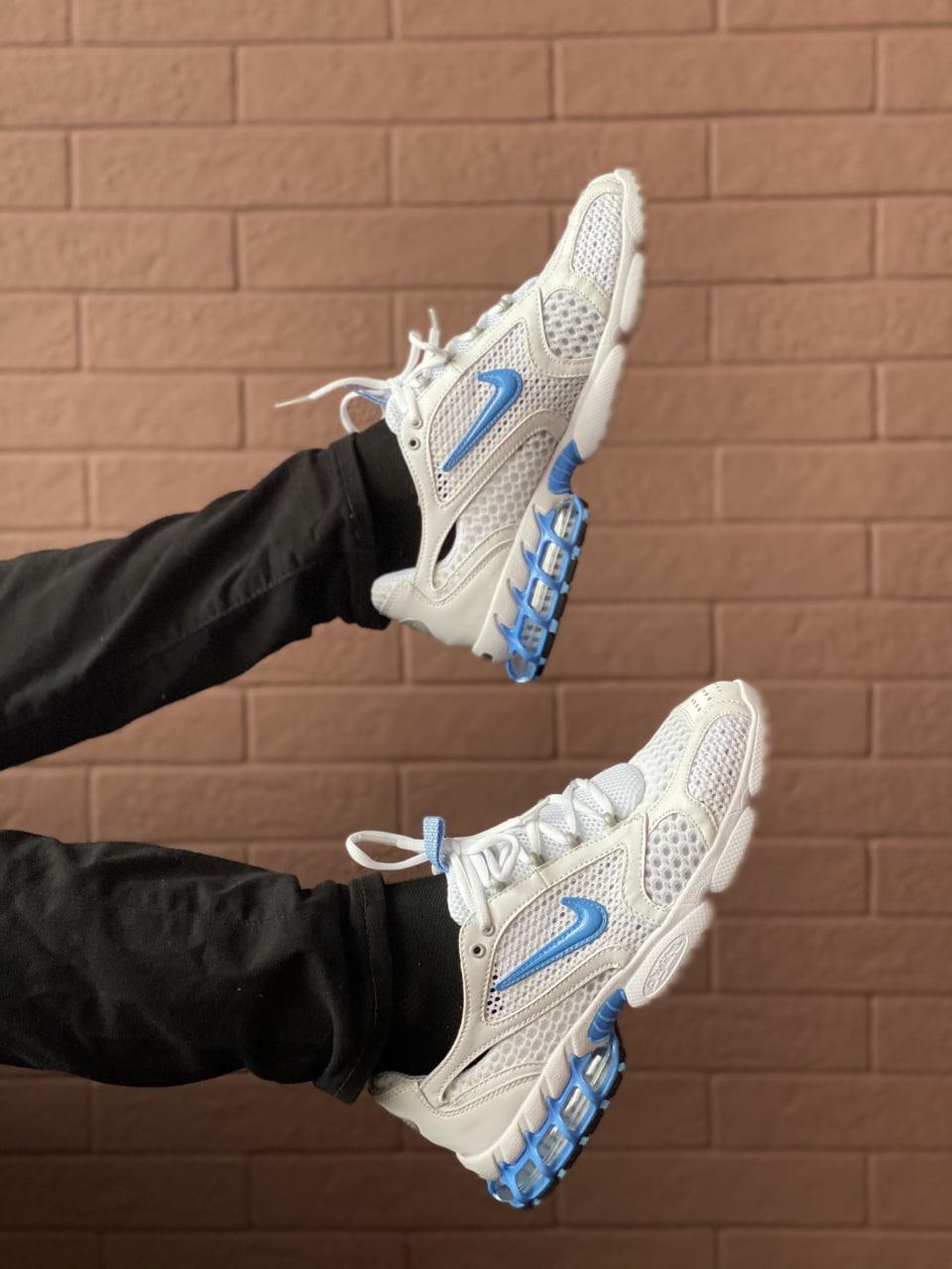 Nike X Stussy Air Zoom Spiridon Cage White Blue