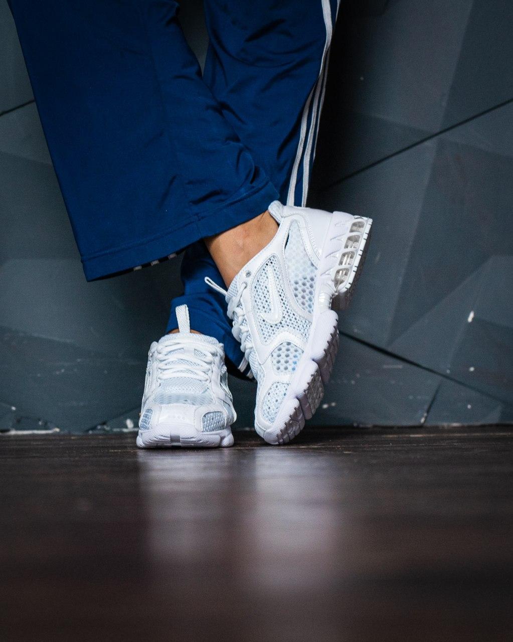 Nike X Stussy Air Zoom Spiridon Cage White
