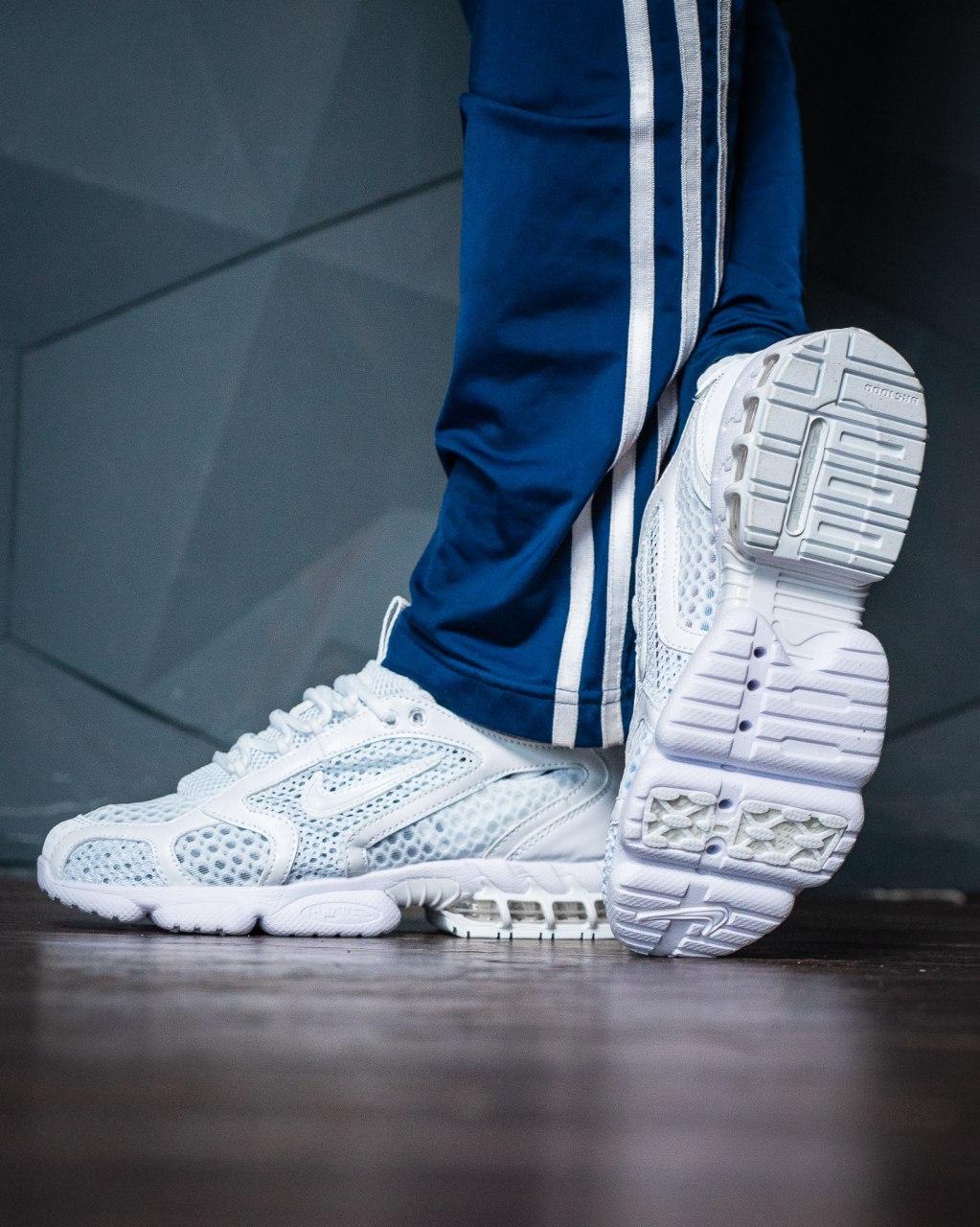 Nike X Stussy Air Zoom Spiridon Cage White