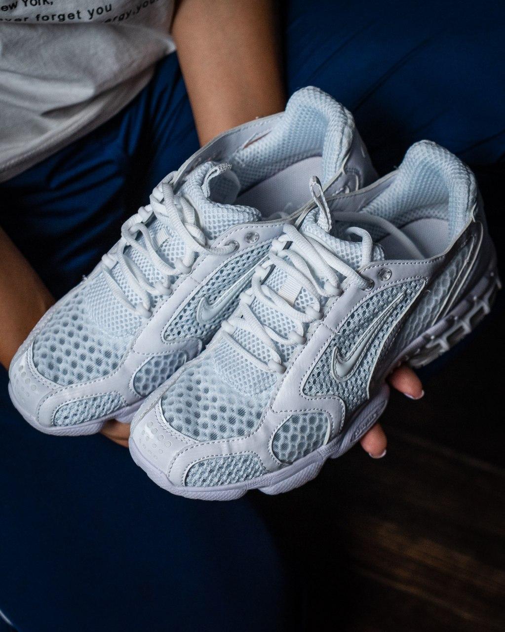 Nike X Stussy Air Zoom Spiridon Cage White