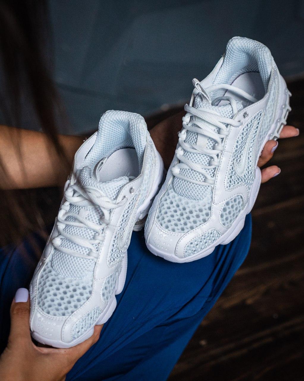 Nike X Stussy Air Zoom Spiridon Cage White