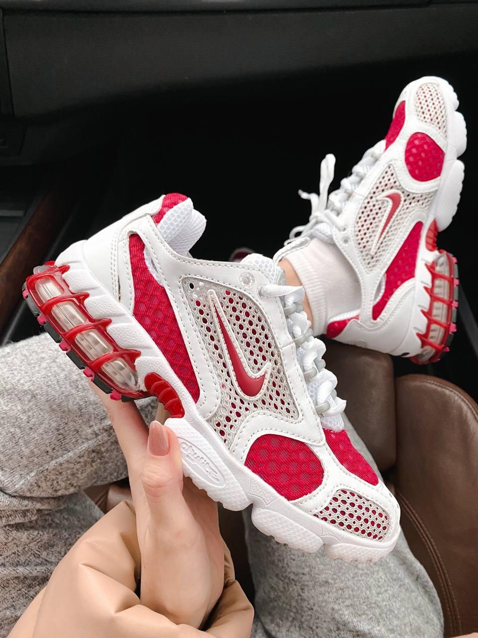 Nike X Stussy Air Zoom Spiridon Cage 2 White Red
