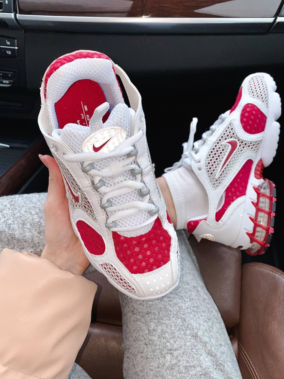Nike X Stussy Air Zoom Spiridon Cage 2 White Red