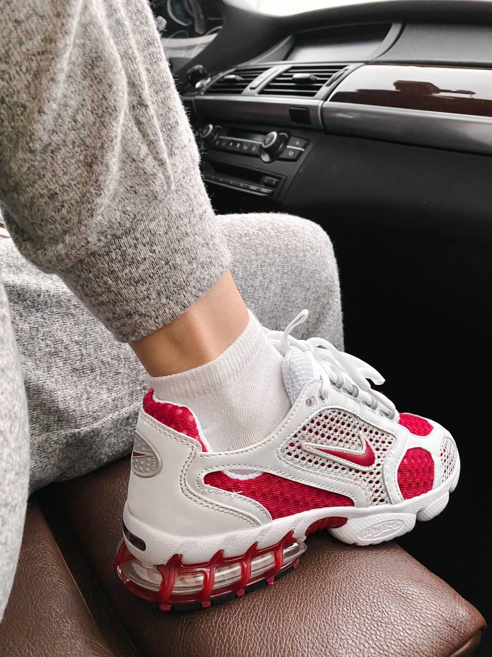 Nike X Stussy Air Zoom Spiridon Cage 2 White Red