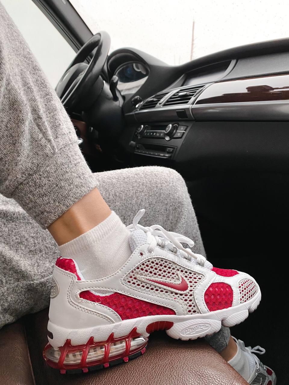 Nike X Stussy Air Zoom Spiridon Cage 2 White Red