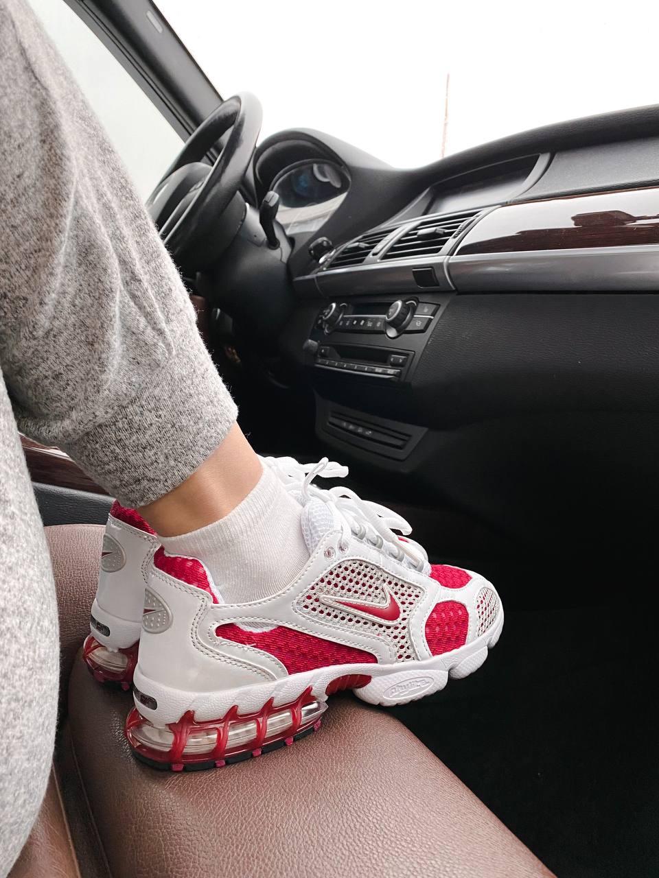 Nike X Stussy Air Zoom Spiridon Cage 2 White Red