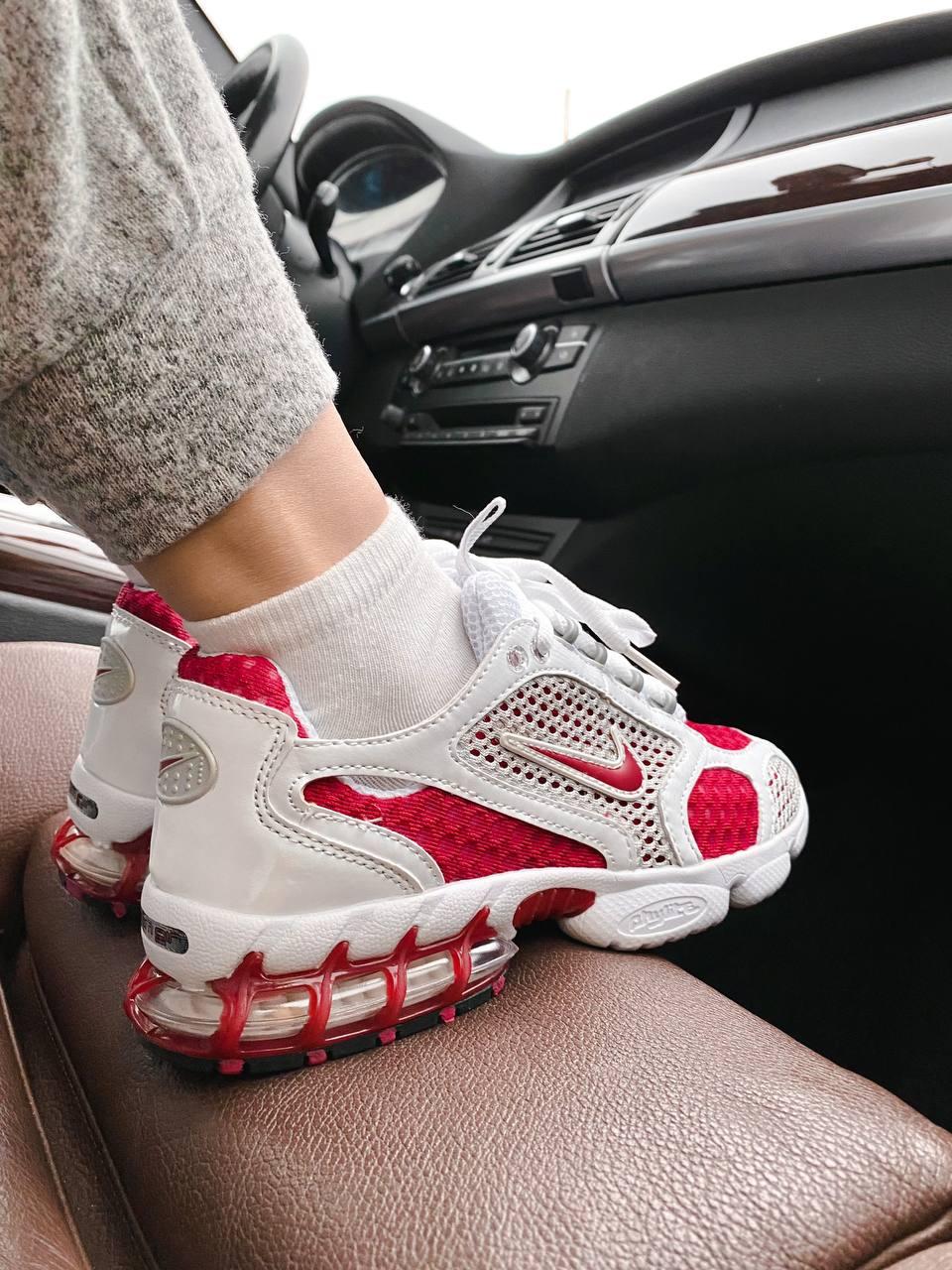 Nike X Stussy Air Zoom Spiridon Cage 2 White Red