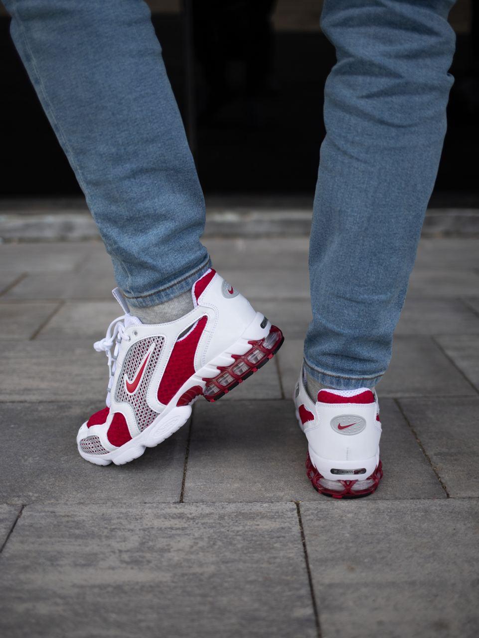 Nike X Stussy Air Zoom Spiridon Cage 2 White Red