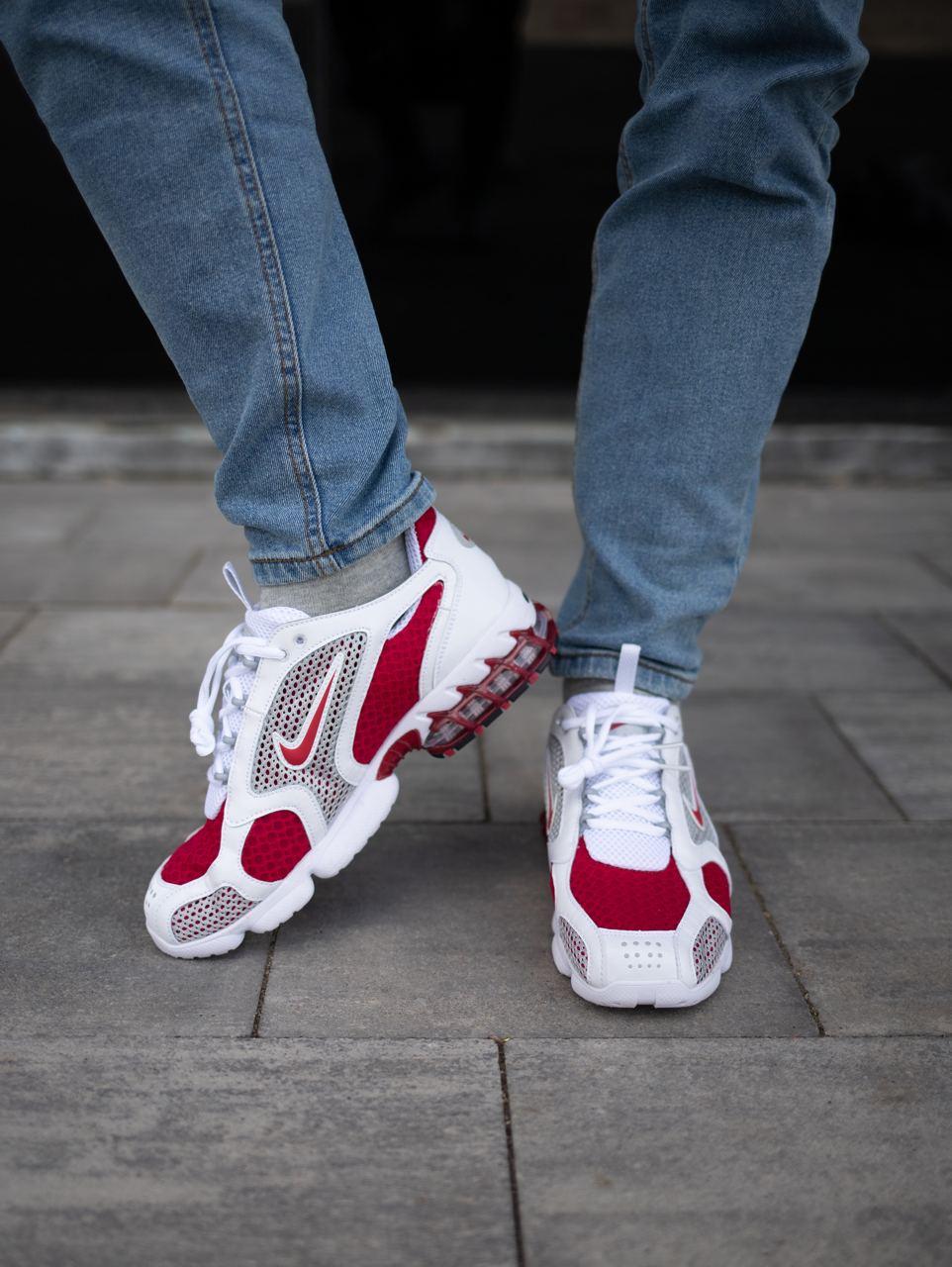 Nike X Stussy Air Zoom Spiridon Cage 2 White Red