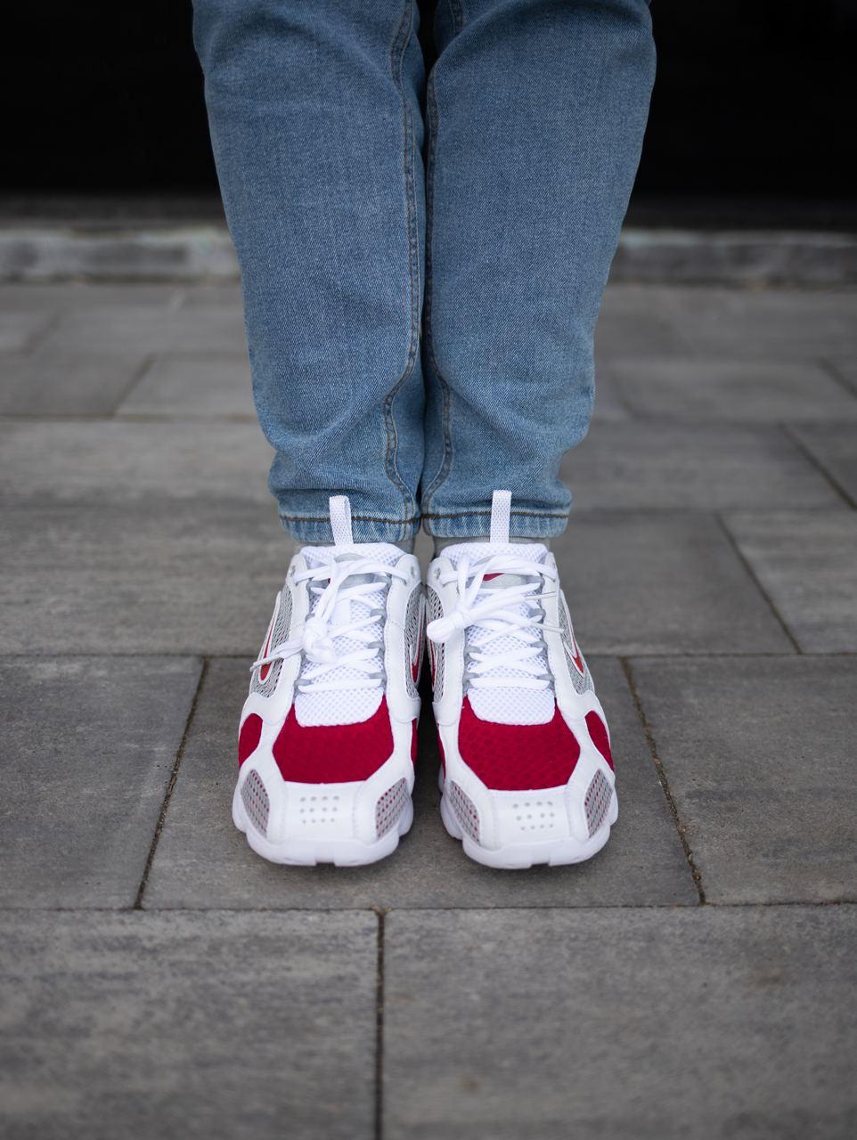 Nike X Stussy Air Zoom Spiridon Cage 2 White Red