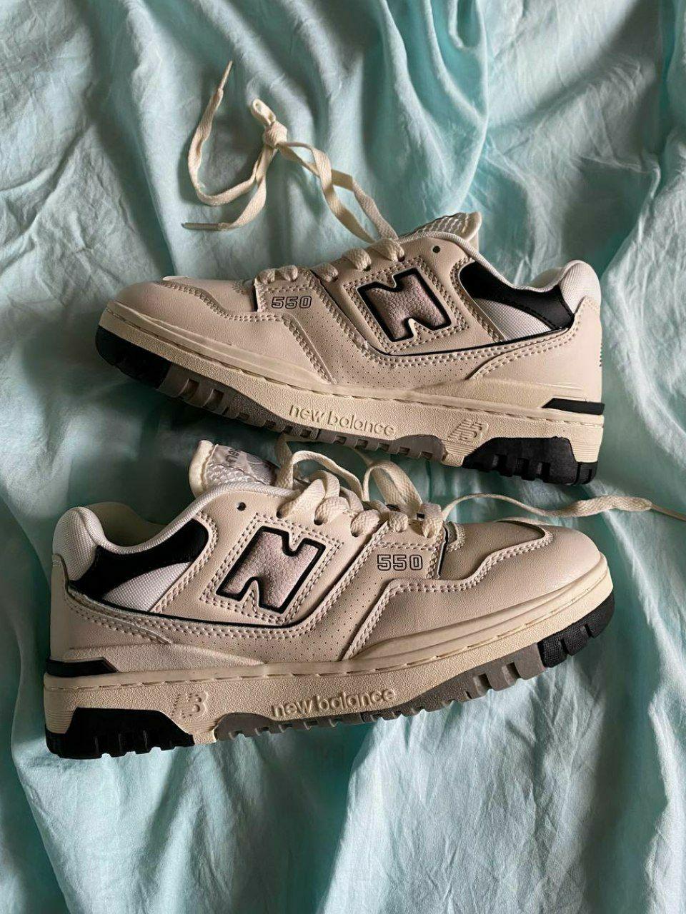 New Balance 550 Beige Black Grey