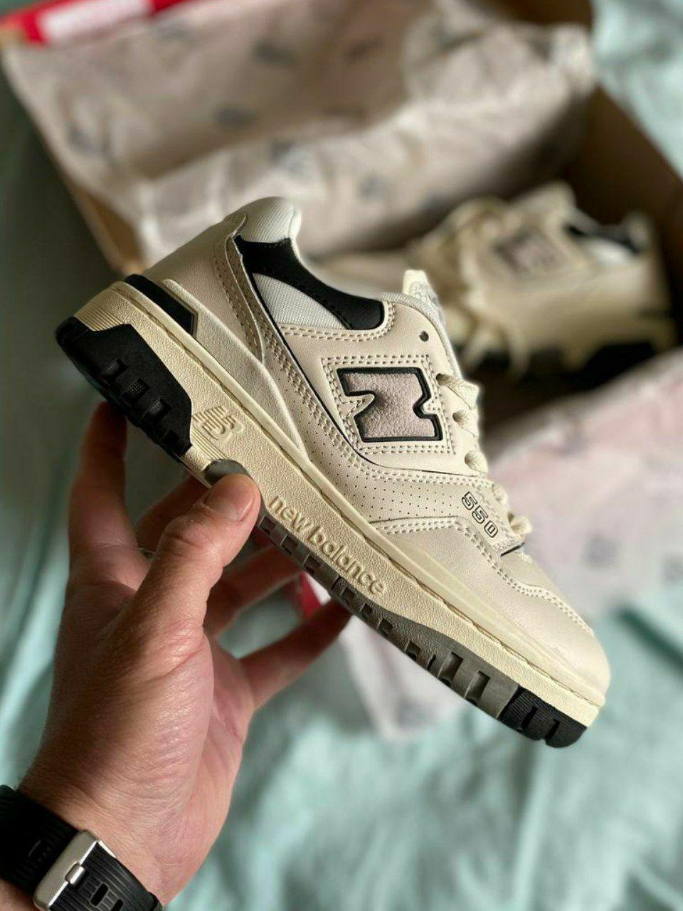 New Balance 550 Beige Black Grey