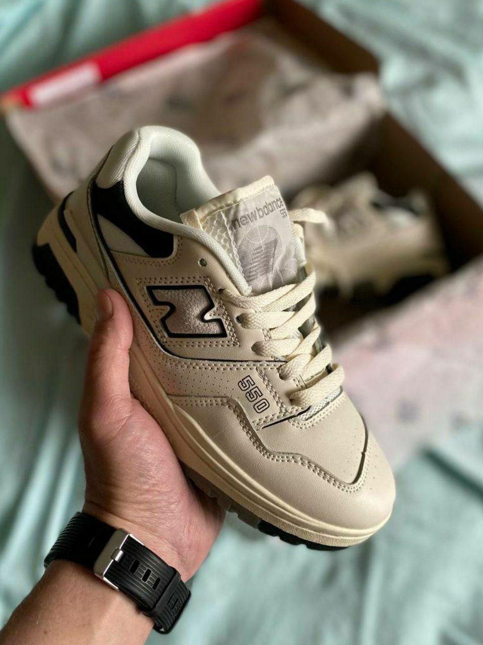 New Balance 550 Beige Black Grey
