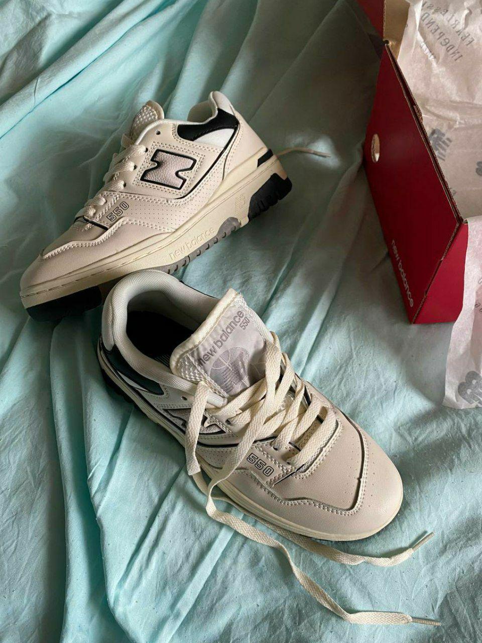 New Balance 550 Beige Black Grey