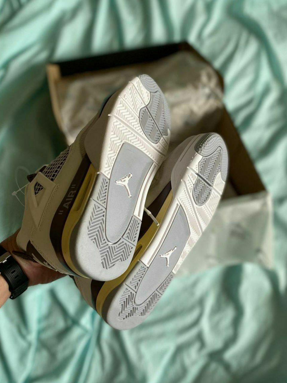 Nike Air Jordan 4 White Grey Brown