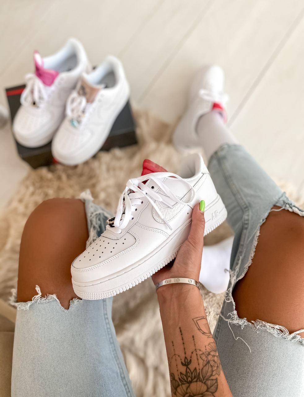 Nike Air Force 1 White Red 3