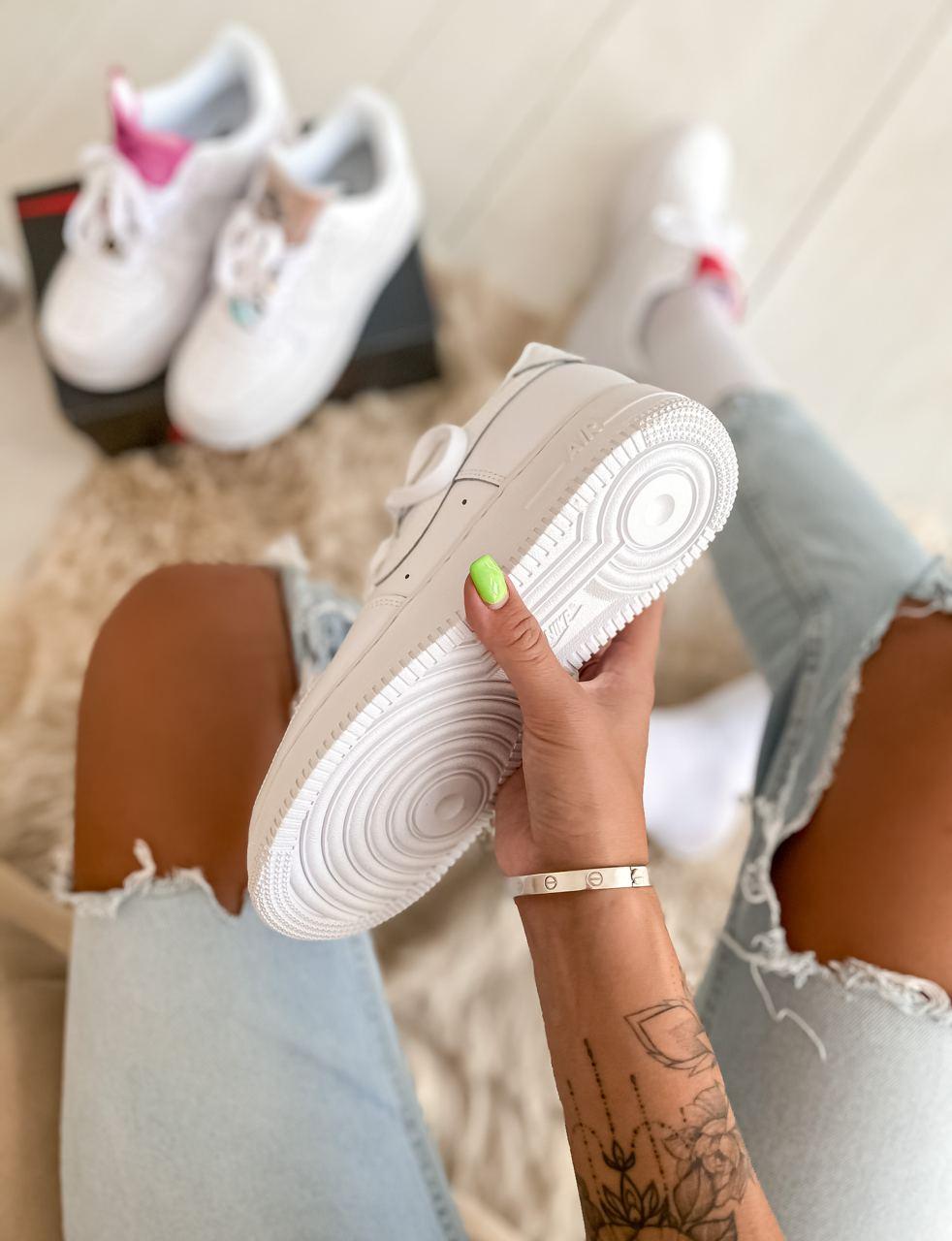 Nike Air Force 1 White Red 3