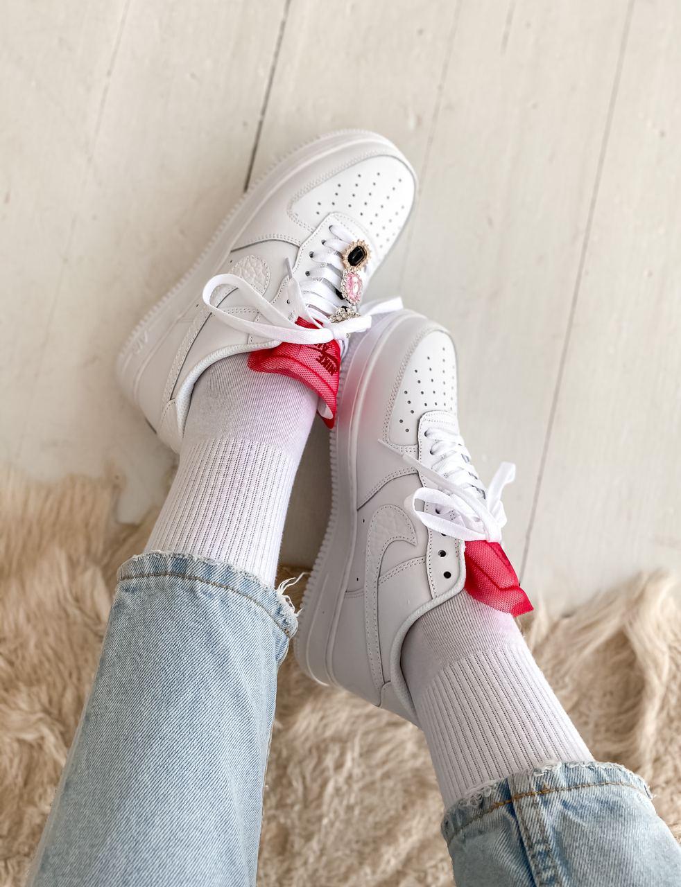 Nike Air Force 1 White Red 3