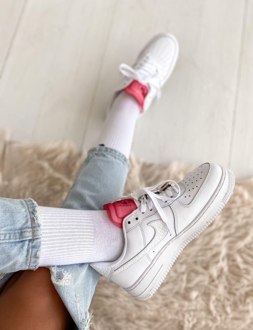Nike Air Force 1 White Red 3