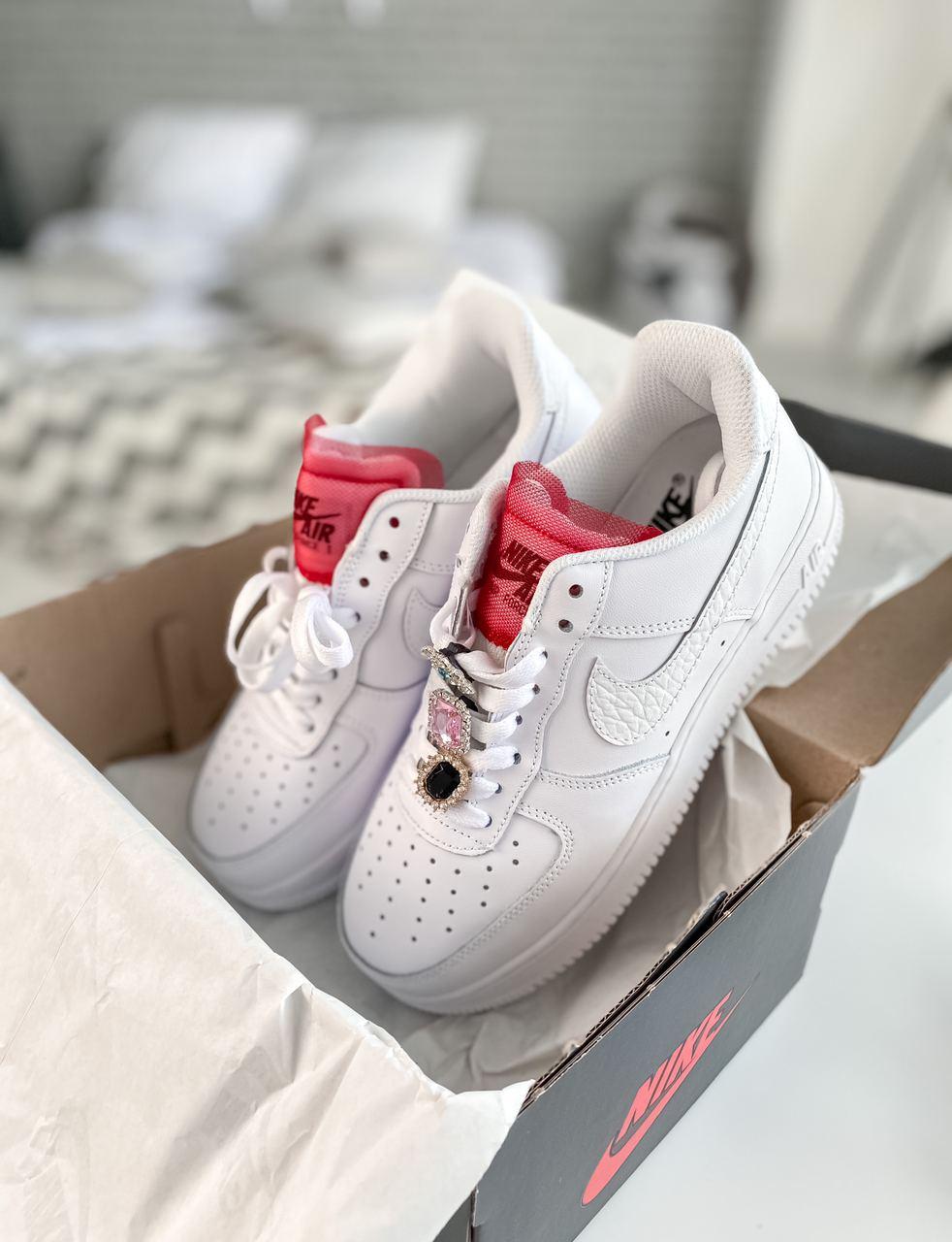 Nike Air Force 1 White Red 3