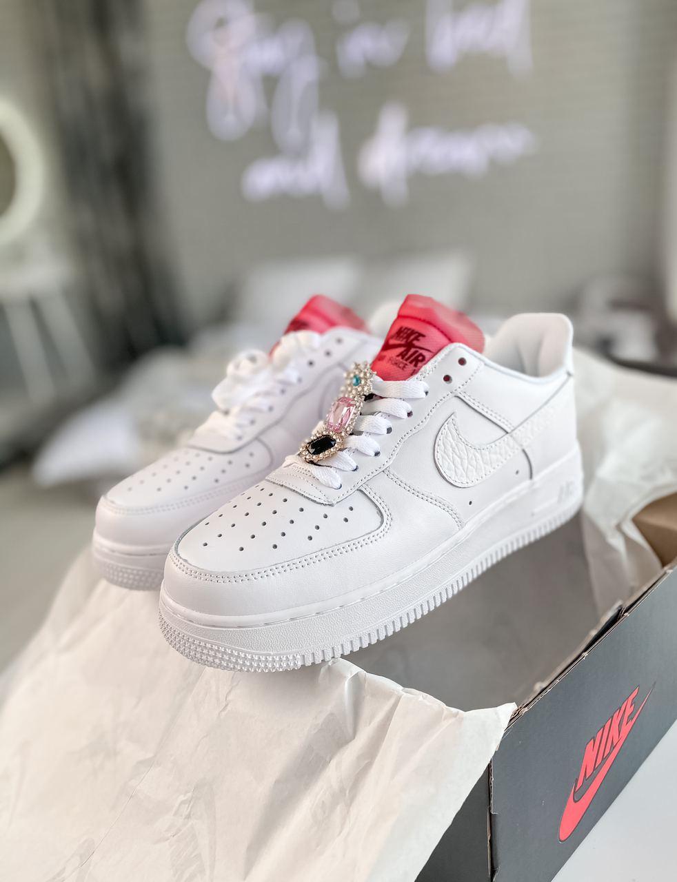 Nike Air Force 1 White Red 3