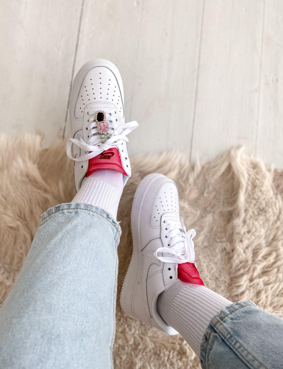 Nike Air Force 1 White Red 3