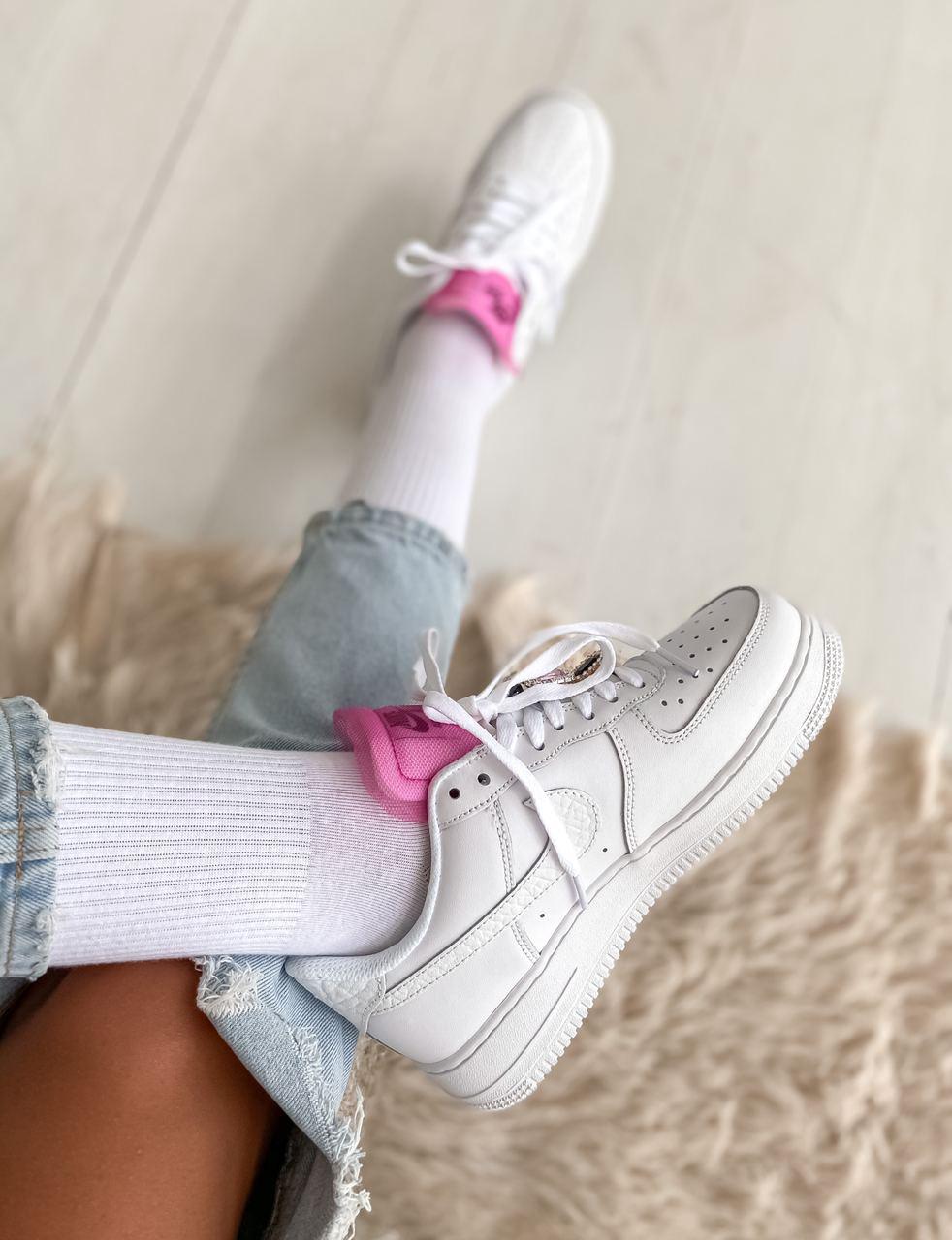 Nike Air Force 1 White Pink 1