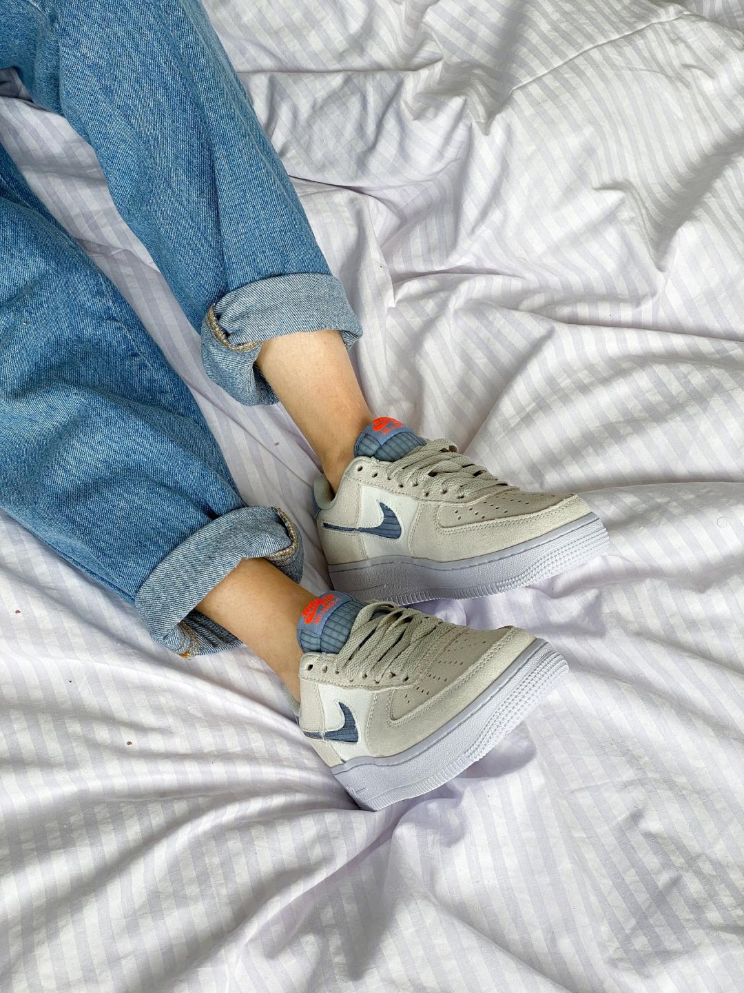 Nike Air Force 1 Beige White 3