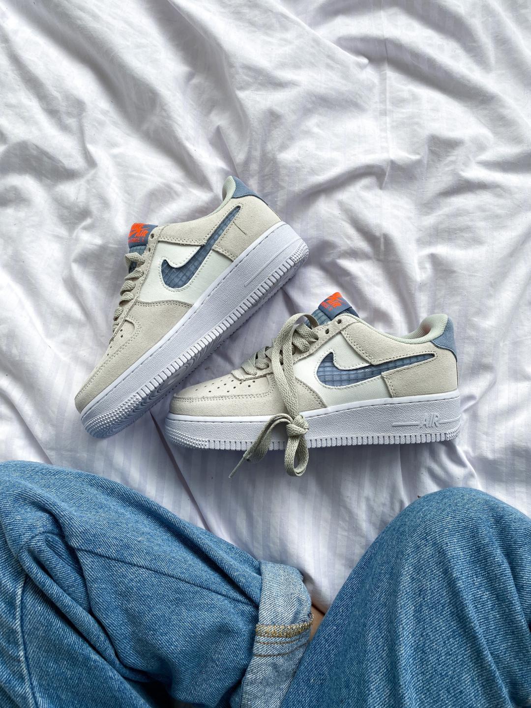 Nike Air Force 1 Beige White 3