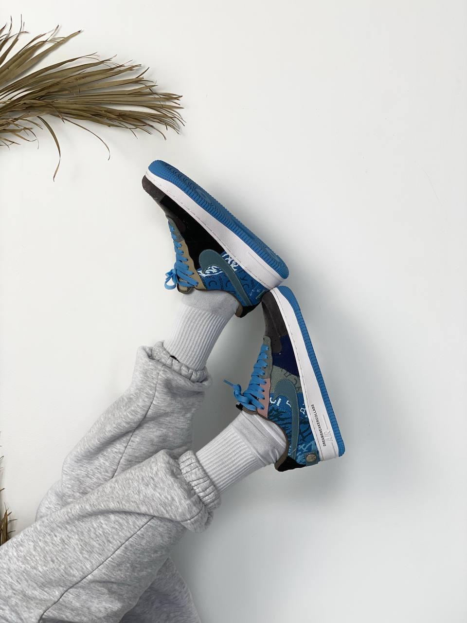 Nike Air Force 1 Blue White 1