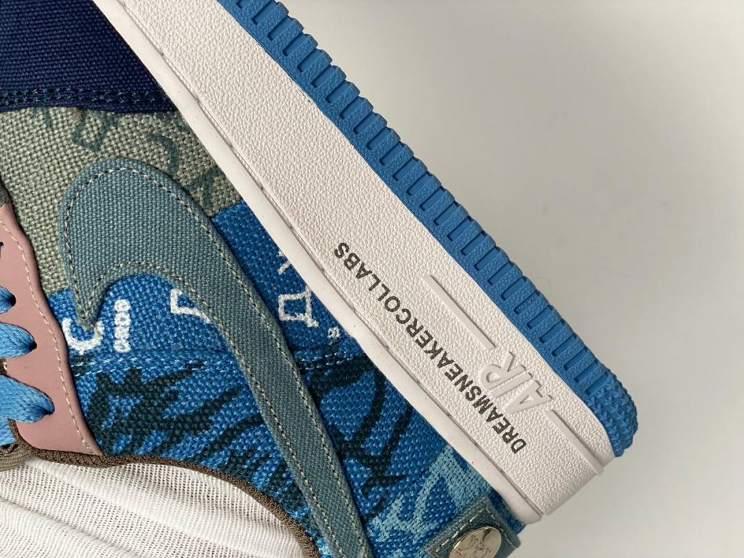 Nike Air Force 1 Blue White 1