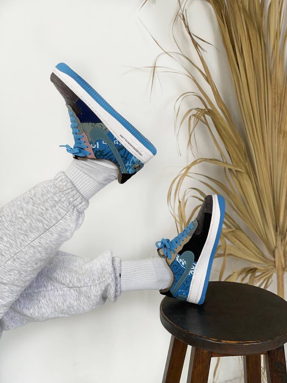 Nike Air Force 1 Blue White 1