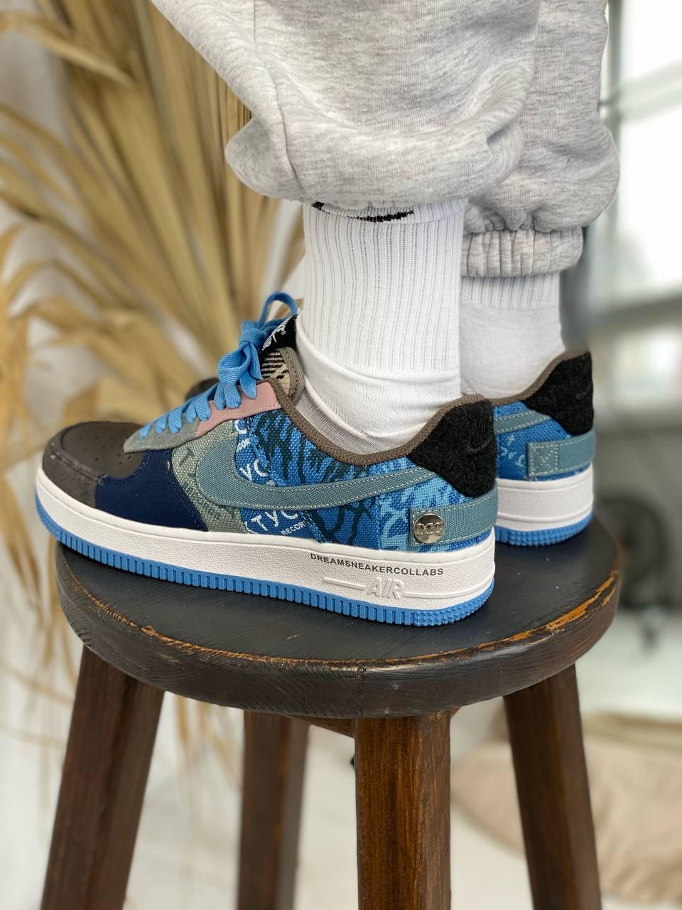 Nike Air Force 1 Blue White 1