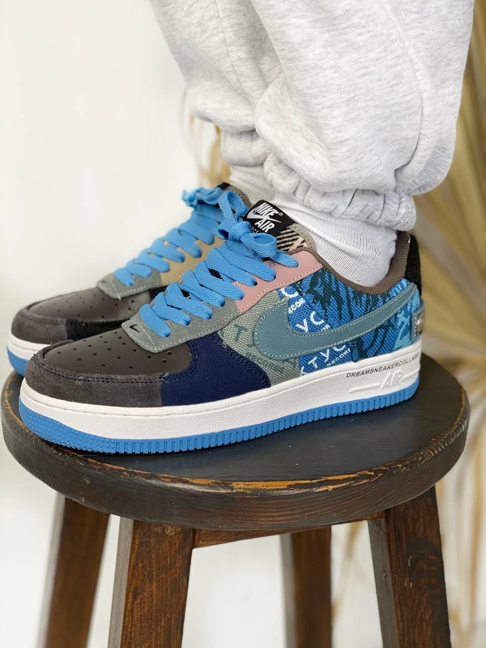 Nike Air Force 1 Blue White 1