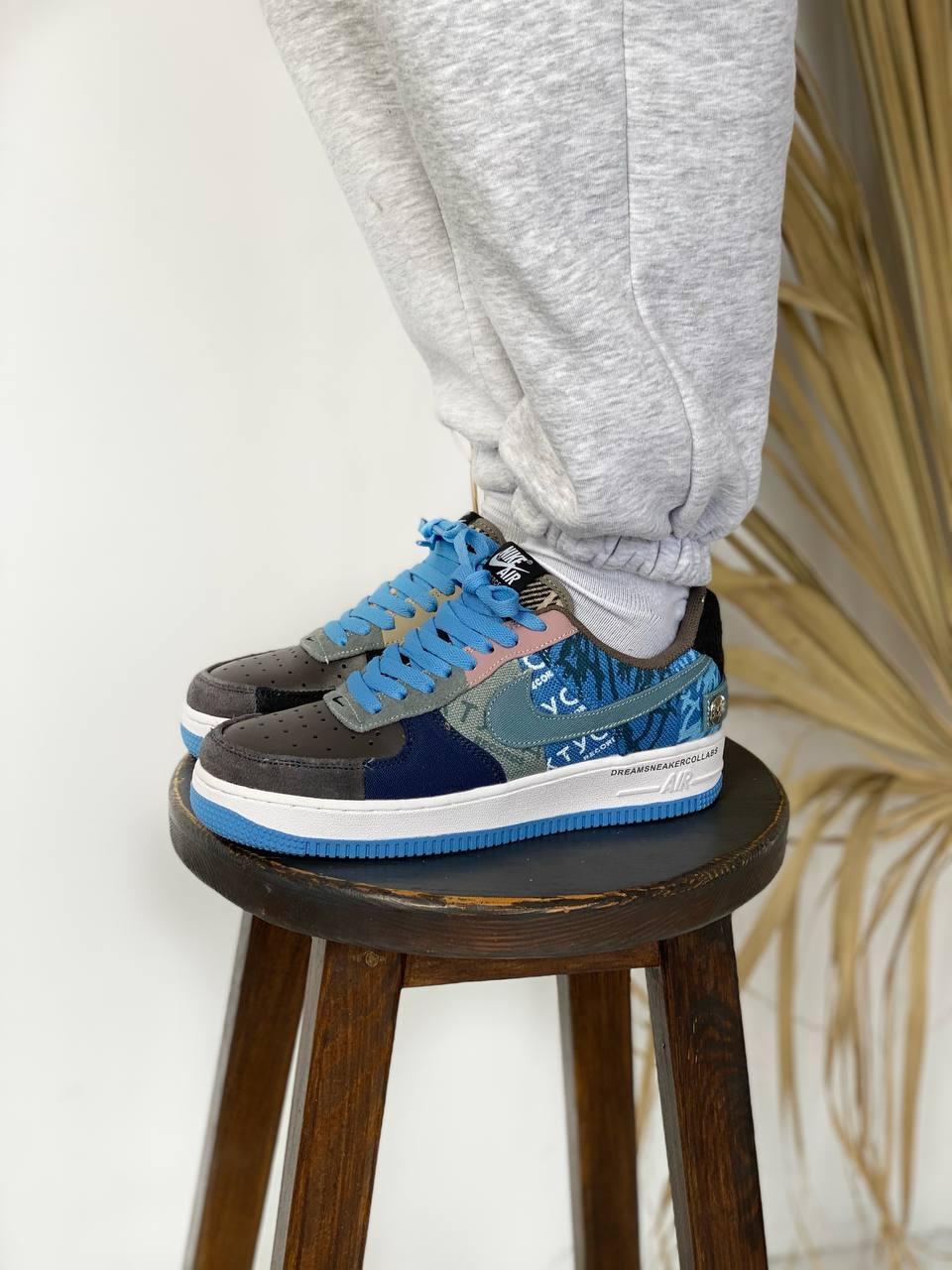 Nike Air Force 1 Blue White 1