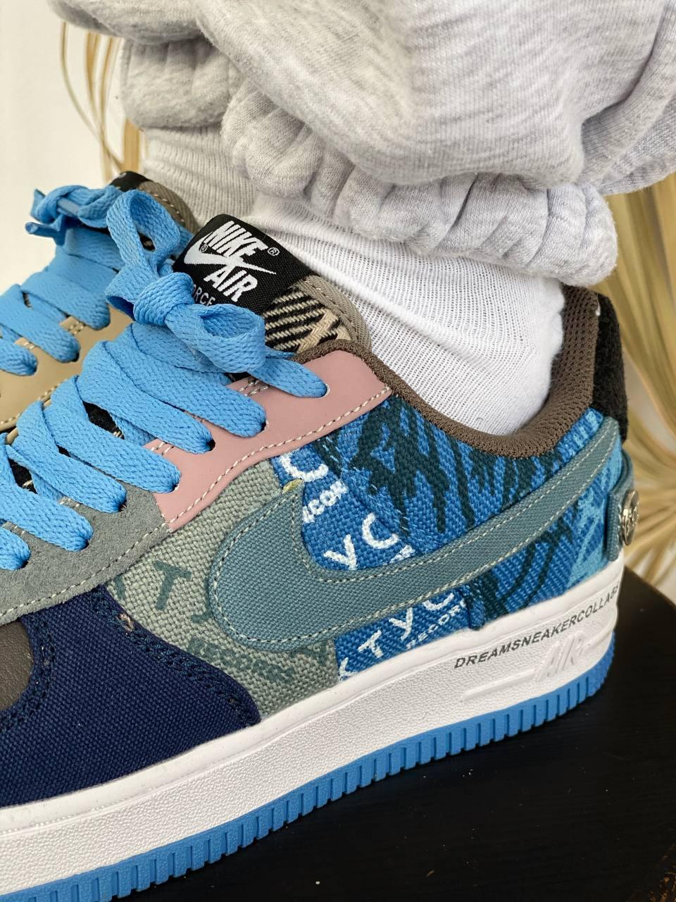 Nike Air Force 1 Blue White 1