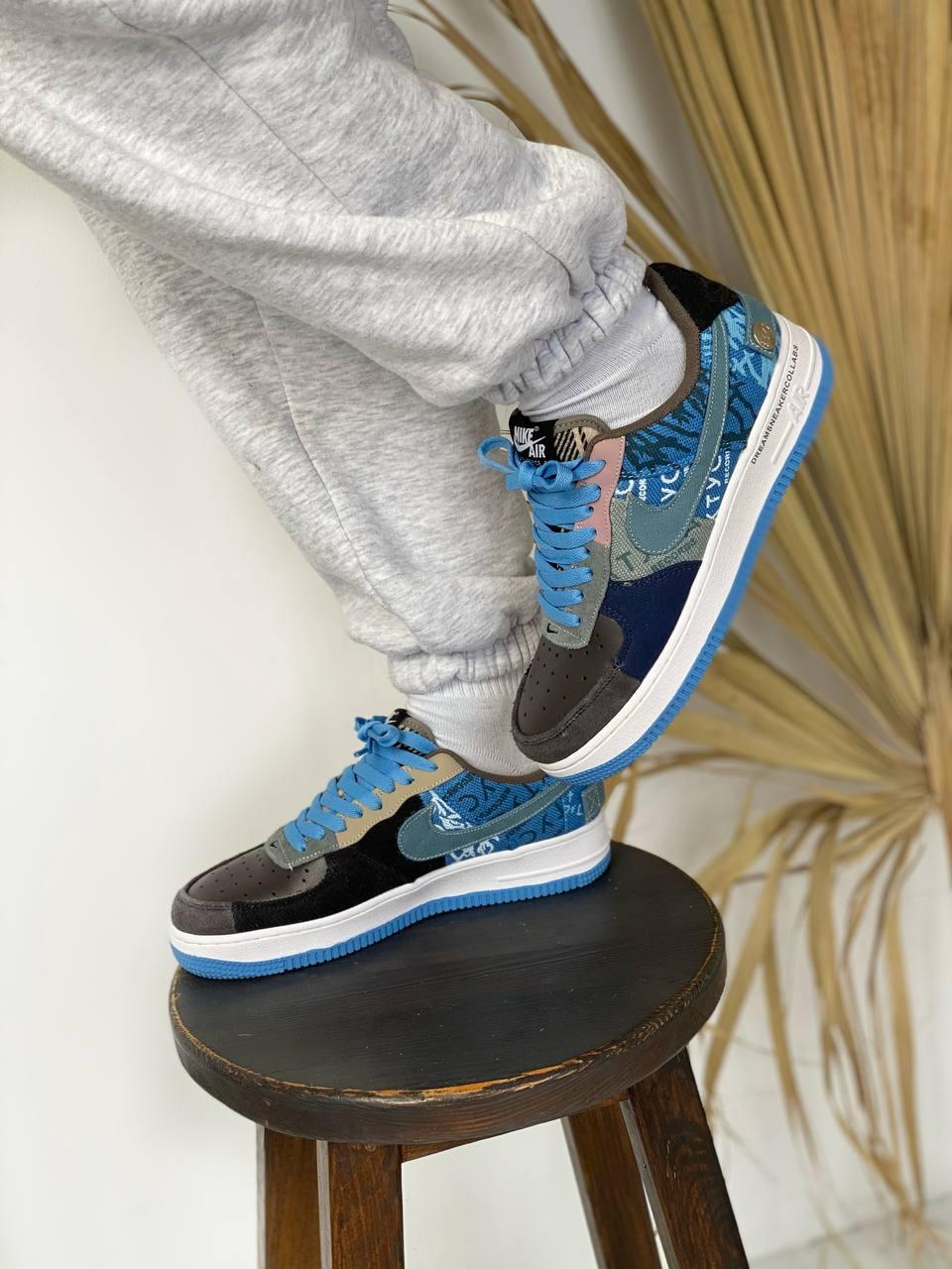 Nike Air Force 1 Blue White 1