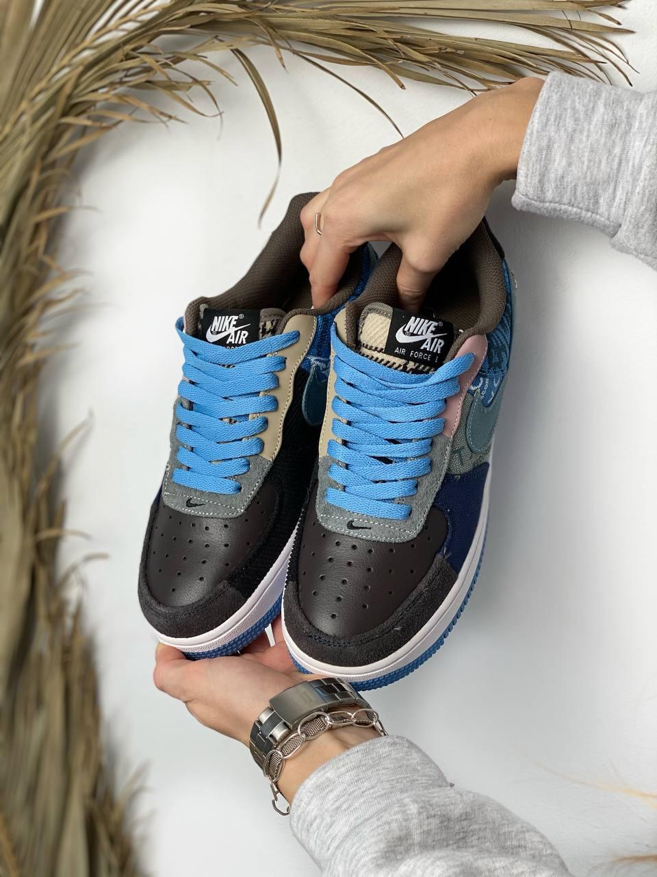 Nike Air Force 1 Blue White 1
