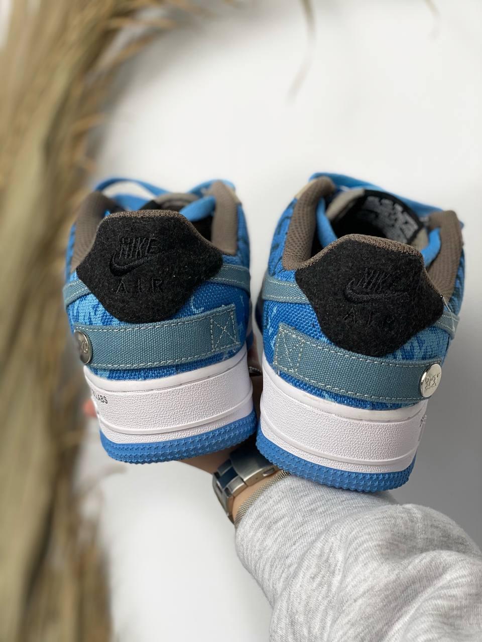 Nike Air Force 1 Blue White 1