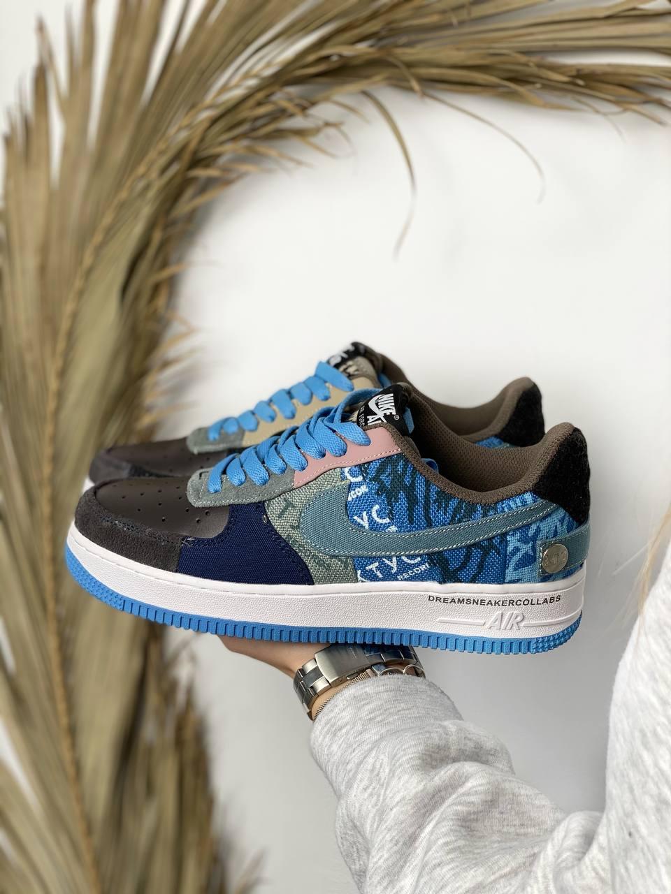 Nike Air Force 1 Blue White 1
