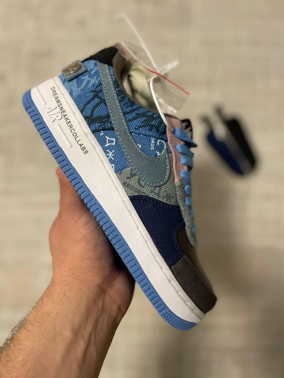 Nike Air Force 1 Blue White 1