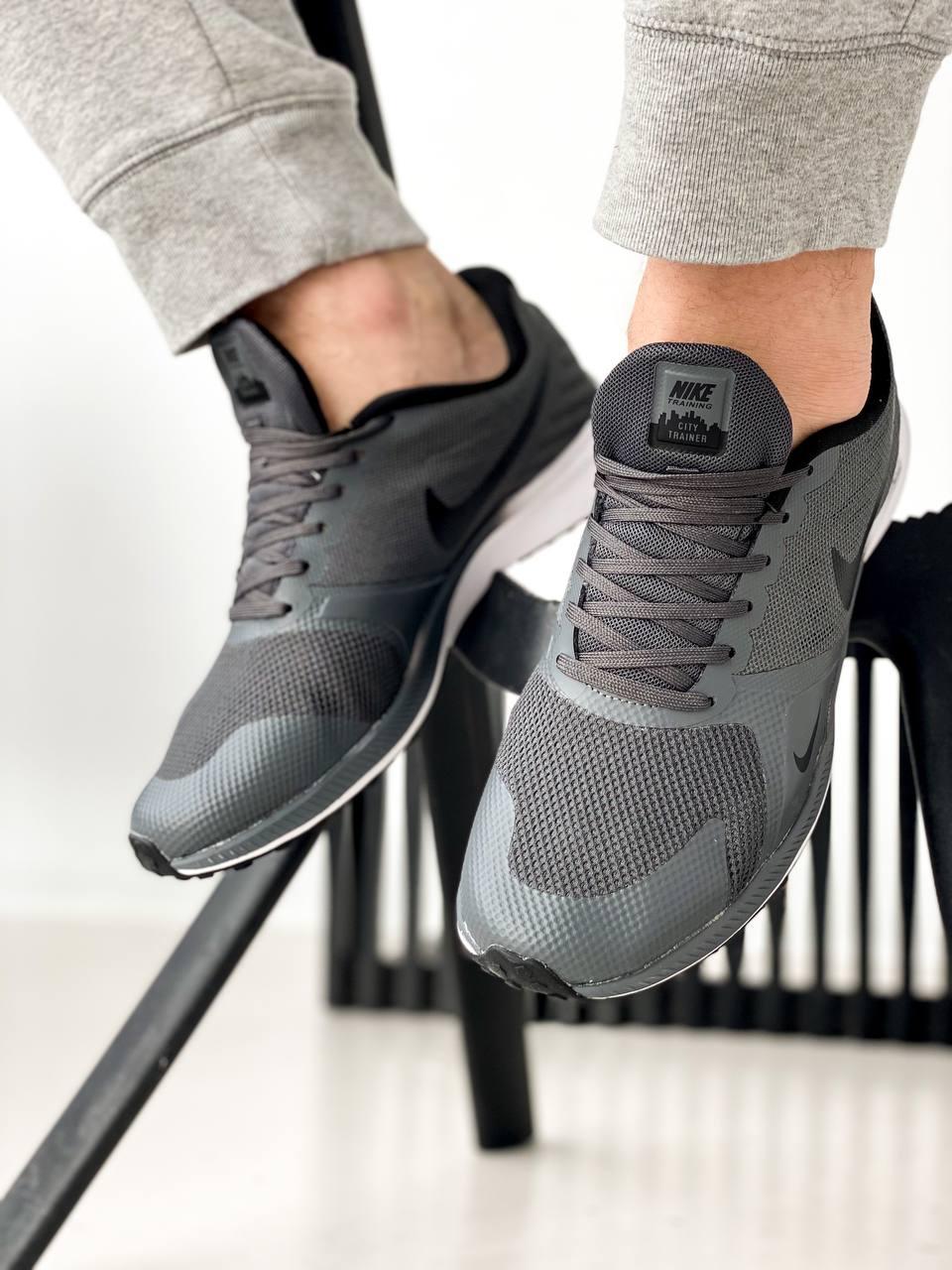 Nike Zoom Grey White «Black Logo»